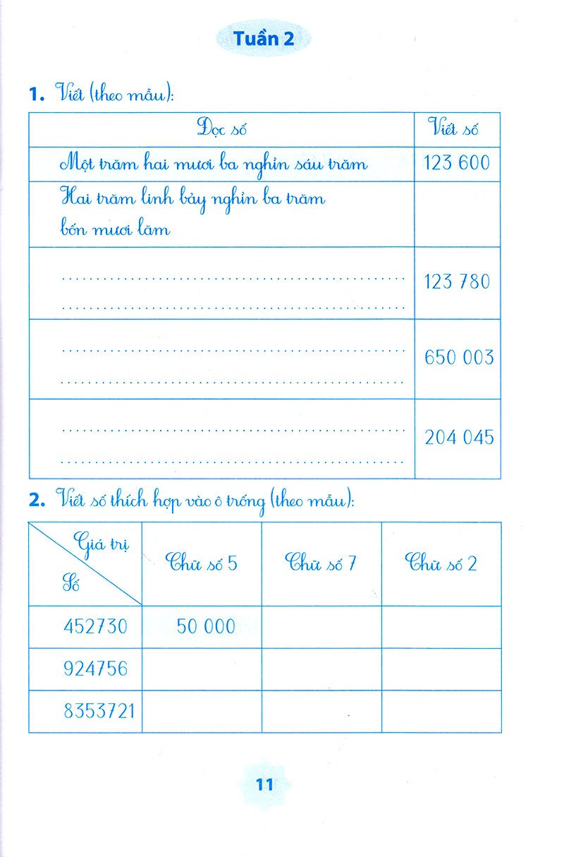 Fahasa - Vở Bài Tập Môn Toán Học Kì 1 (Lớp 4)