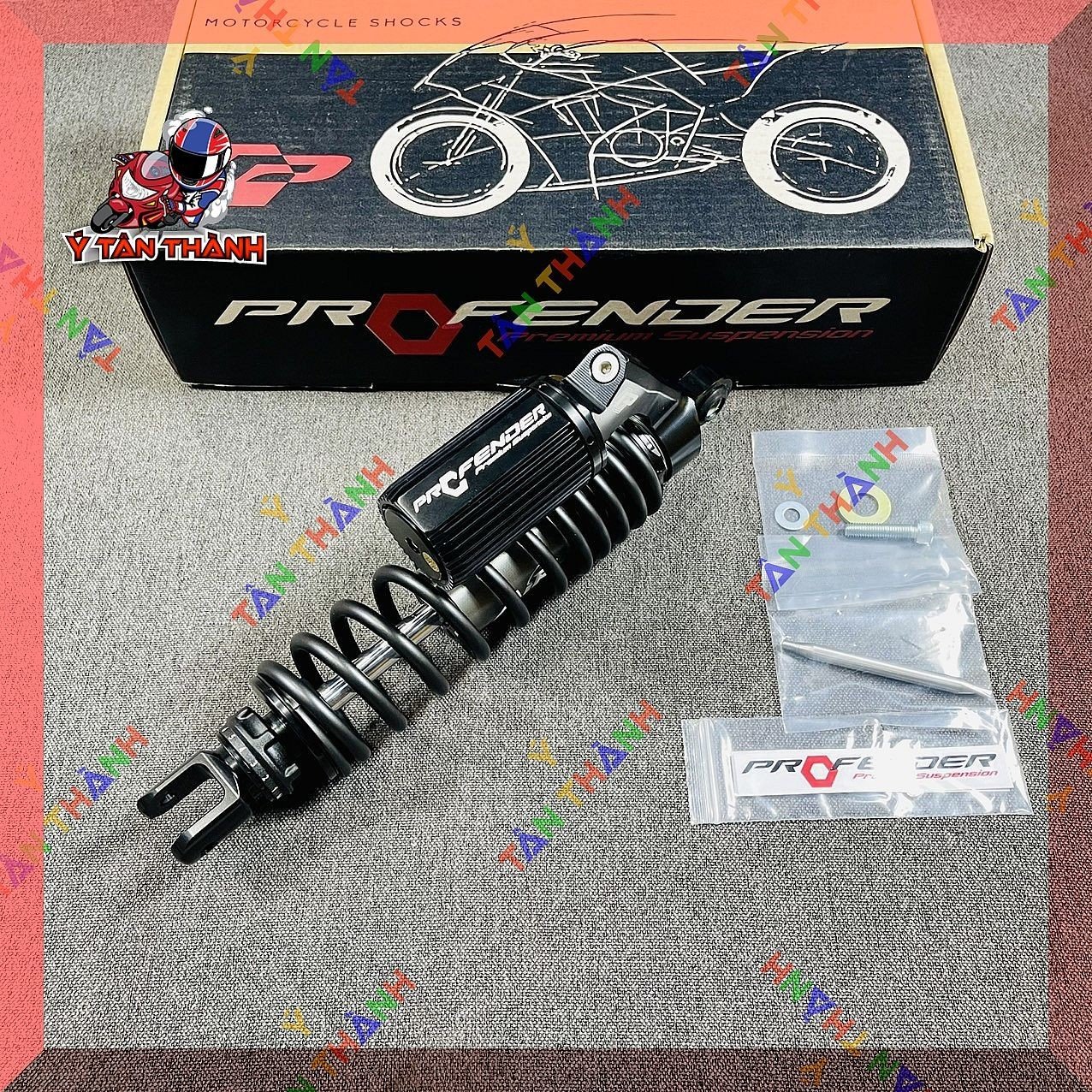 Phuộc Profender vario bình dầu trên