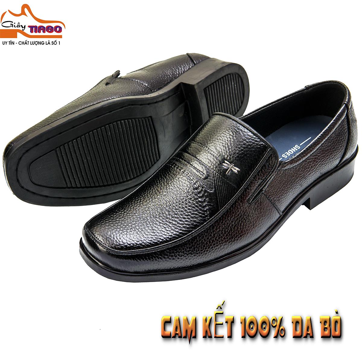 giày mọi nam da bò đế khâu