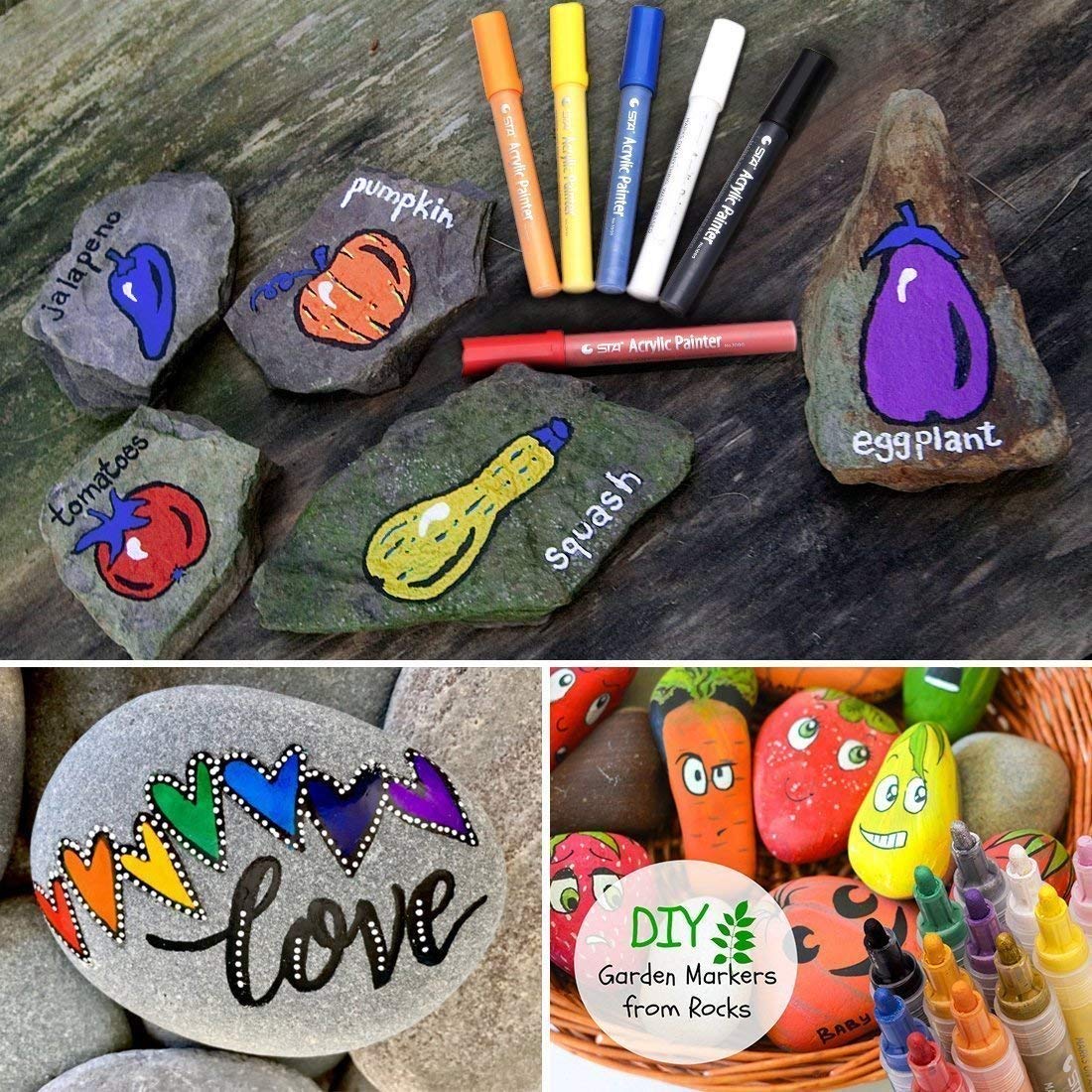 Bộ Bút Sơn Acrylic STA Painter 12/24 Màu
