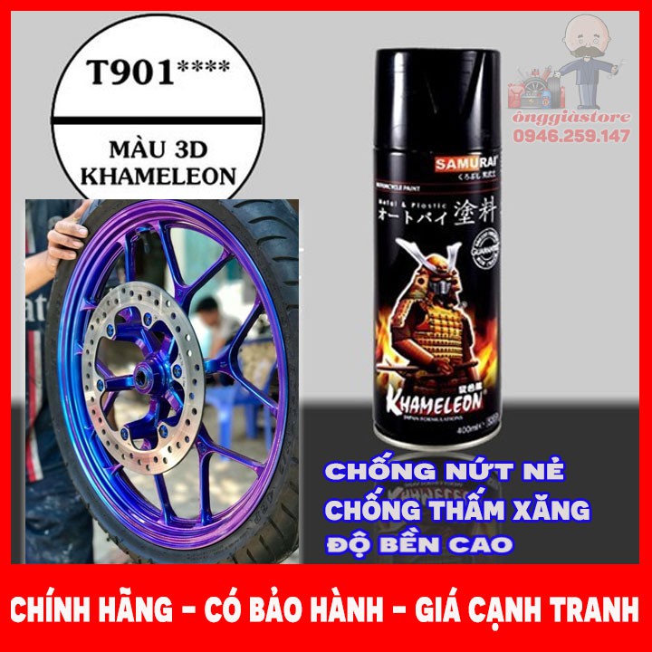 [HCM]SƠN SAMURAI MÀU XANH TÍM TITAN T901