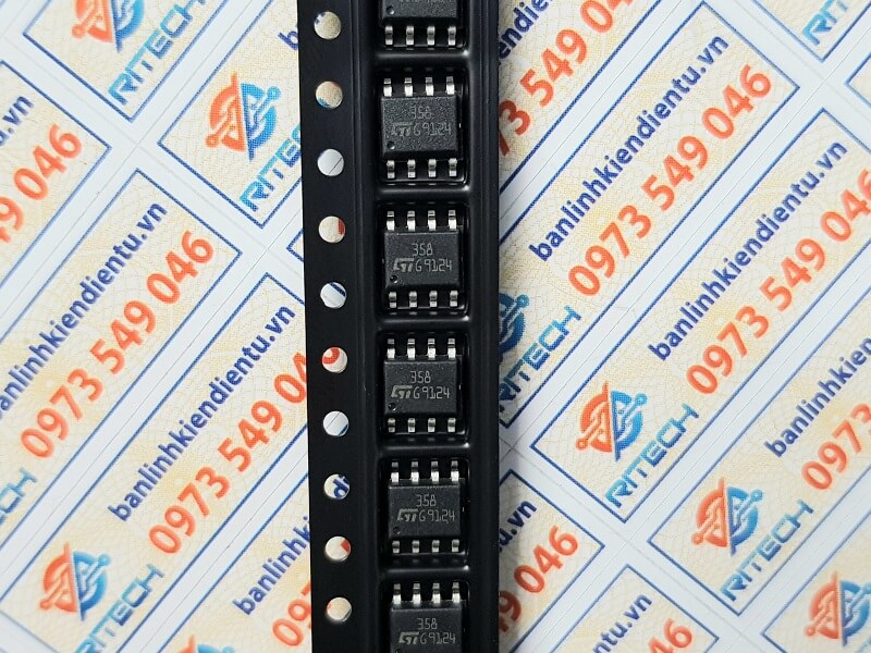 [Combo 10 chiếc] 358 LM358 LM358D LM358DR IC Khuếch Đại Thuật Toán SOP-8 Nhập Khẩu Chính Hãng ST