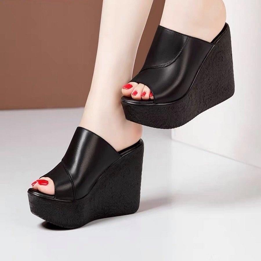 DÉP XUỒNG QUAI DA VIỀN CHÉO