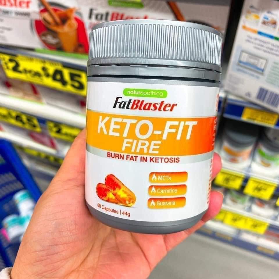 Giảm Cân Naturopathica Fatblaster Keto Fit Fire của Úc