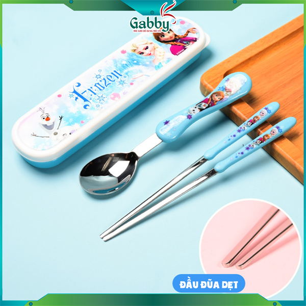 BỘ MUỖNG ĐŨA DISNEY INOX304 (Hình Mickey/ Minnie/ McQueen/ Elsa/ Mike/ Sulley/ Stitch)