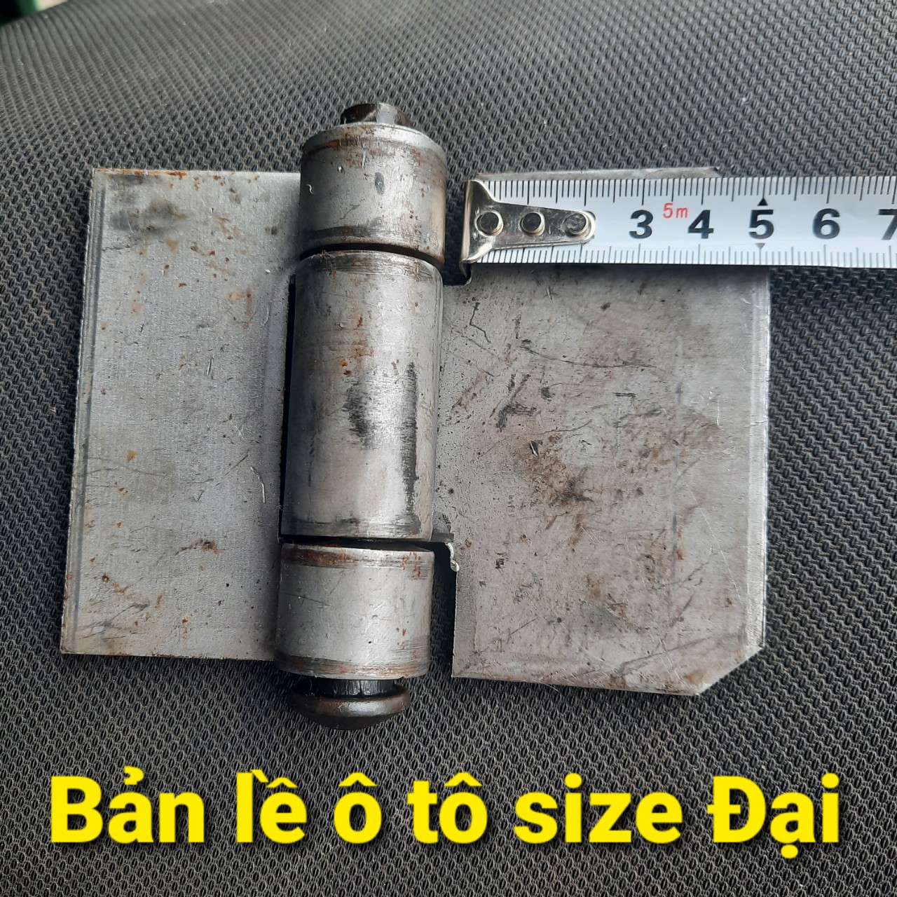 Bản lề ô tô, bản lề xám size đại dày 5mm (giá 1 cái)