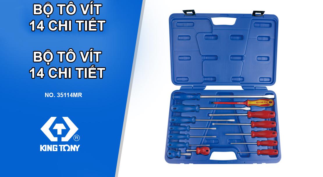 Bộ vít 14 chi tiết kingtony 35114mr