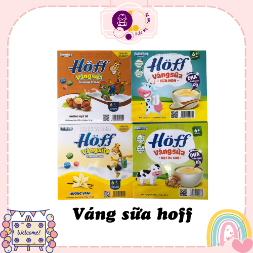 Váng Sữa HOFF Cho Bé 6+ 4 Vị (HẠT ÓC CHÓ,VANILLA ,SỮA NON,HẠT DẺ)