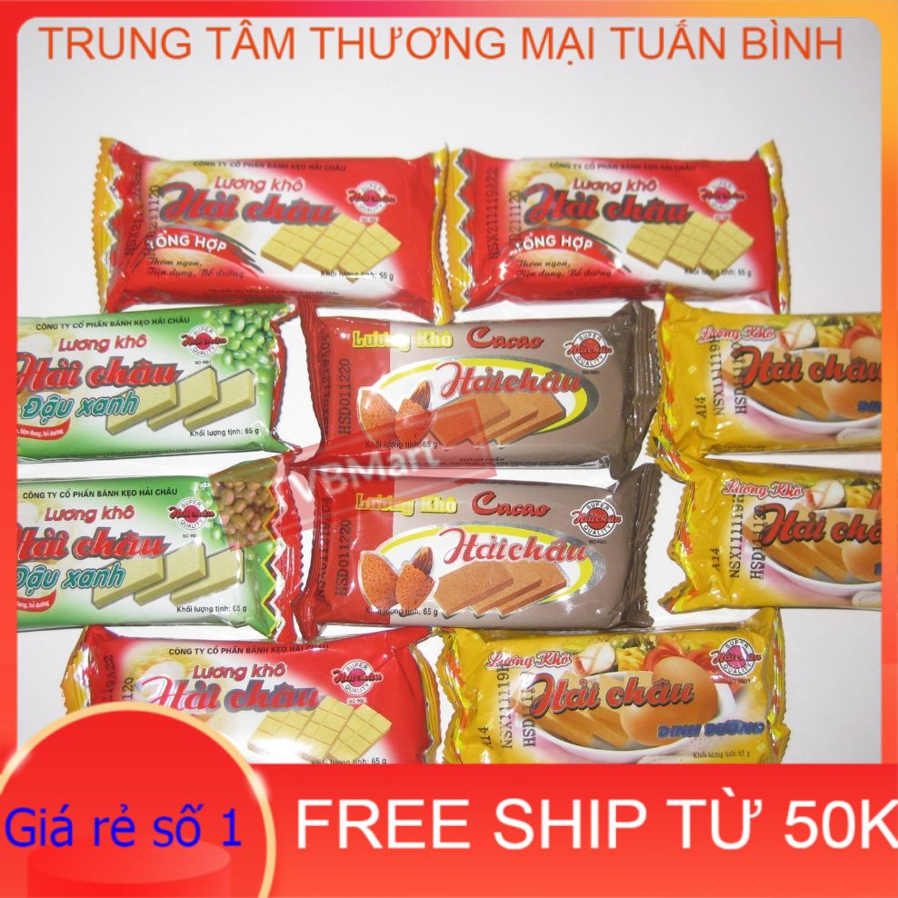 (Giảm 20K Ship Đơn 49K) Combo 10 gói lương khô hải châu 65 g