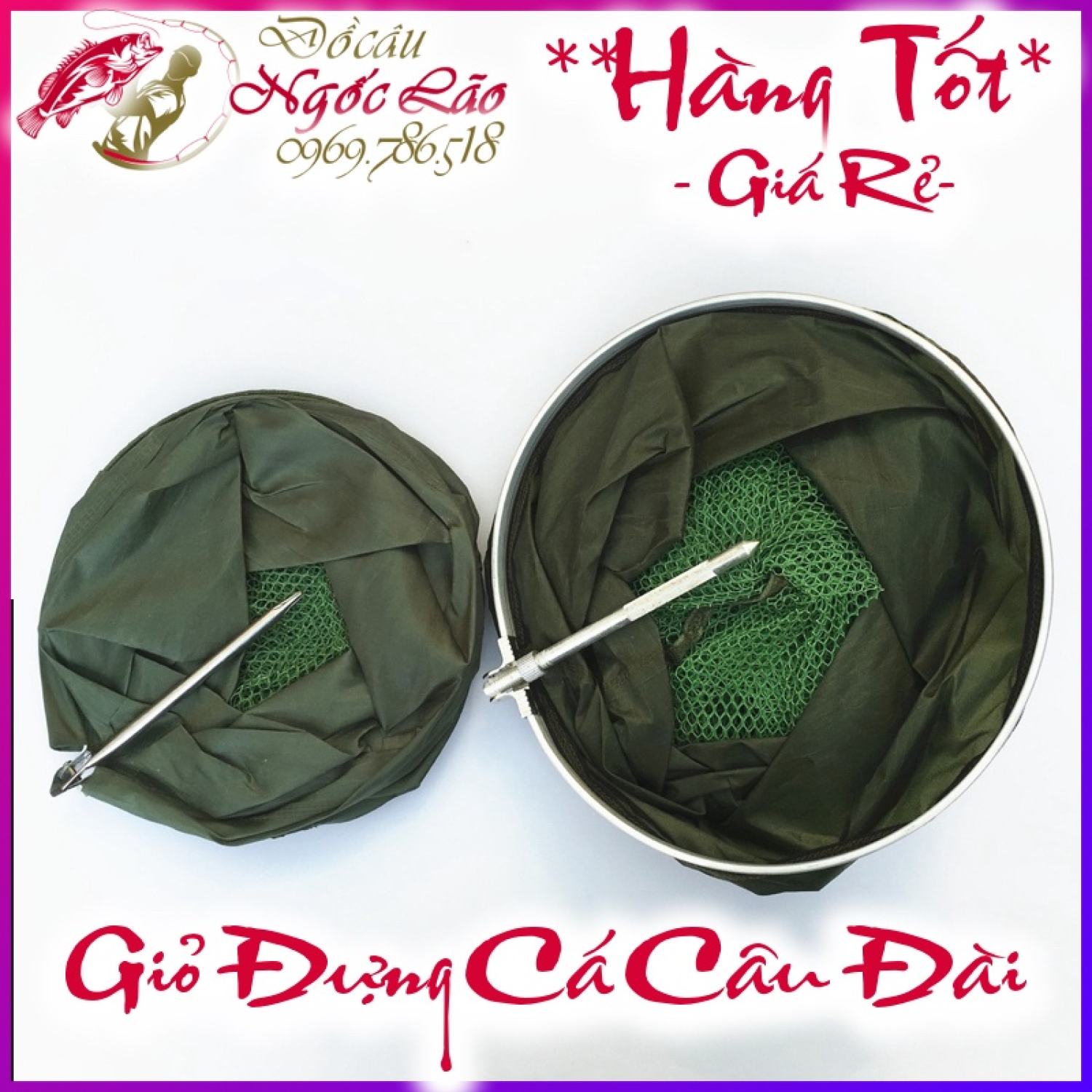GIỎ ĐỰNG CÁ - Túi đựng giỏ cá - Loại Tốt - Giá rẻ ƞhất