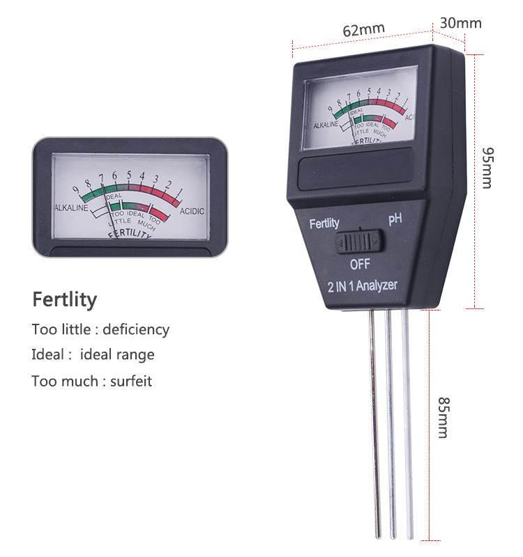 RCYAGO 2PC Máy đo pH nước đất bút đo độ ph nước máy đo ph đất đo ph nước hồ cá máy đo ph đo ph đất máy đo độ phì nhiêu của đất