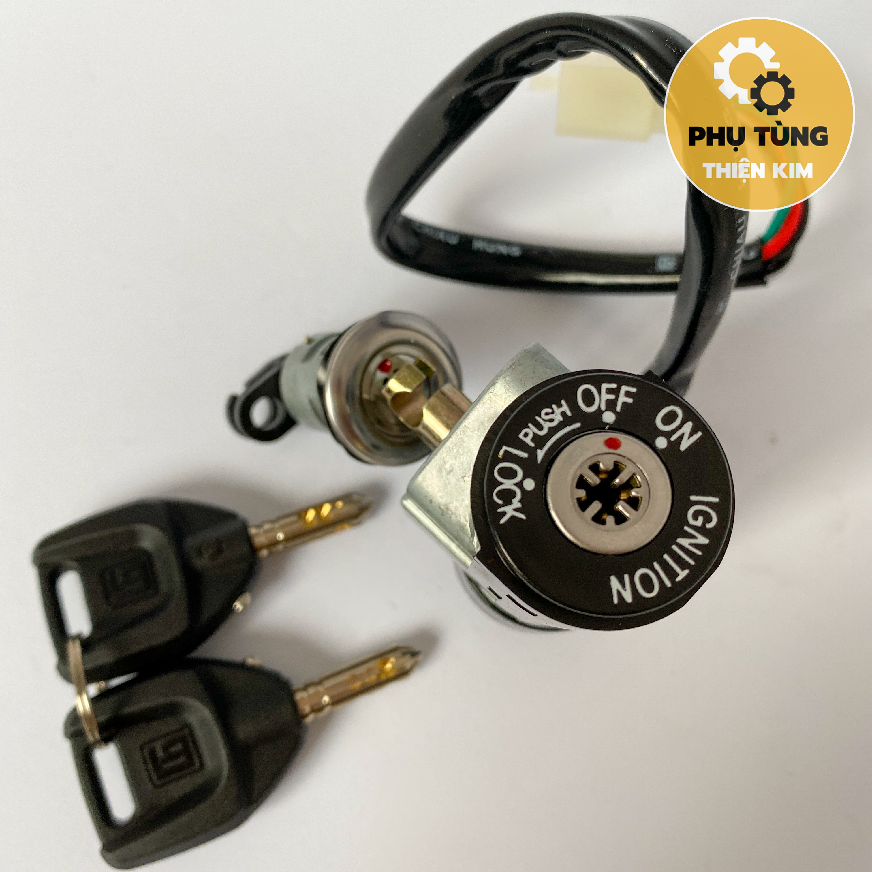 Ổ Khóa Chống Trộm SYM Angel 100cc 8 Cạnh (1 Set Có Khóa Yên)