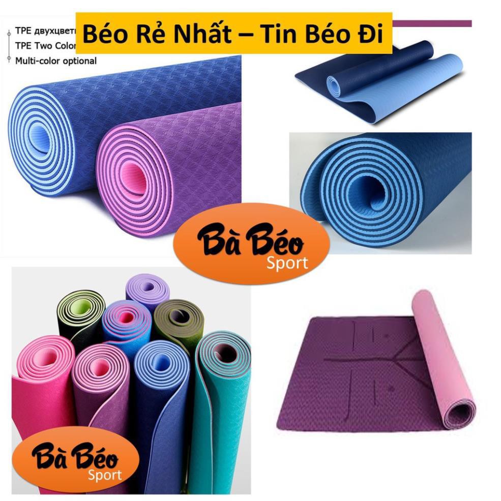 Thảm Tập yoga 2 lớp TPE bà béo Bedding
