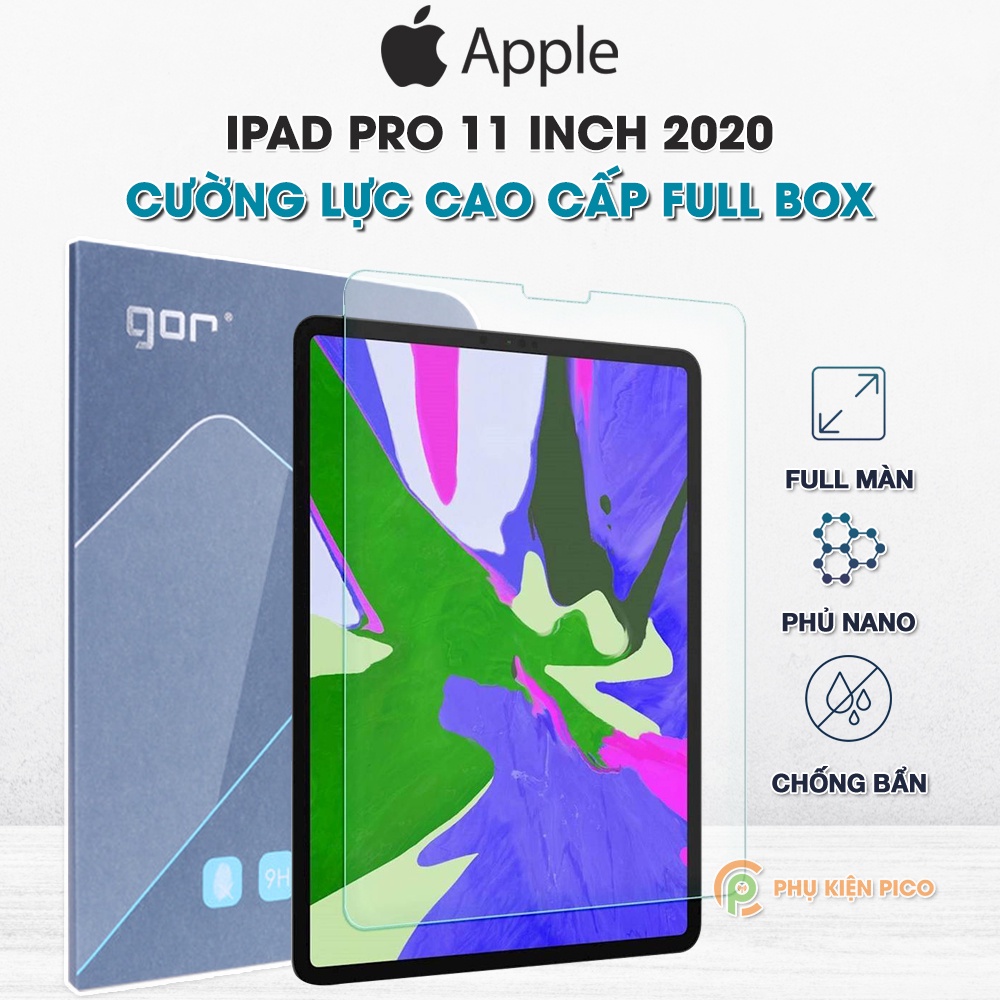 Kính cường lực Ipad Pro 11 inch 2020 chính hãng Gor độ cứng 9H - Dán màn hình Apple Ipad Pro M1 11 inch 2021