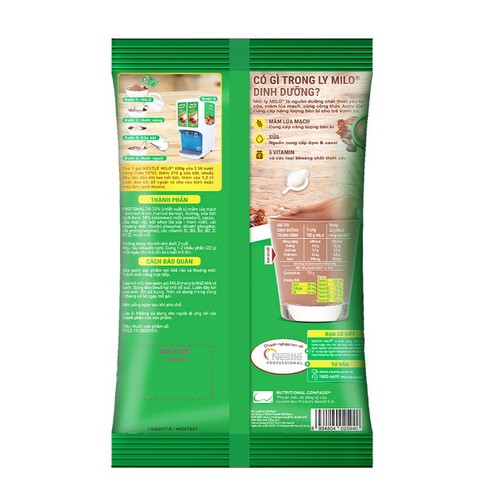 Bột Milo nguyên chất Nestle, Thức uống lúa mạch (bịch 600g)