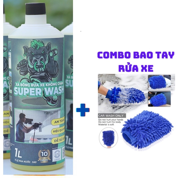 Xà bông rửa xe không chạm Sprayking Super Wash 1L Nước rửa xe sprayking wash 1L