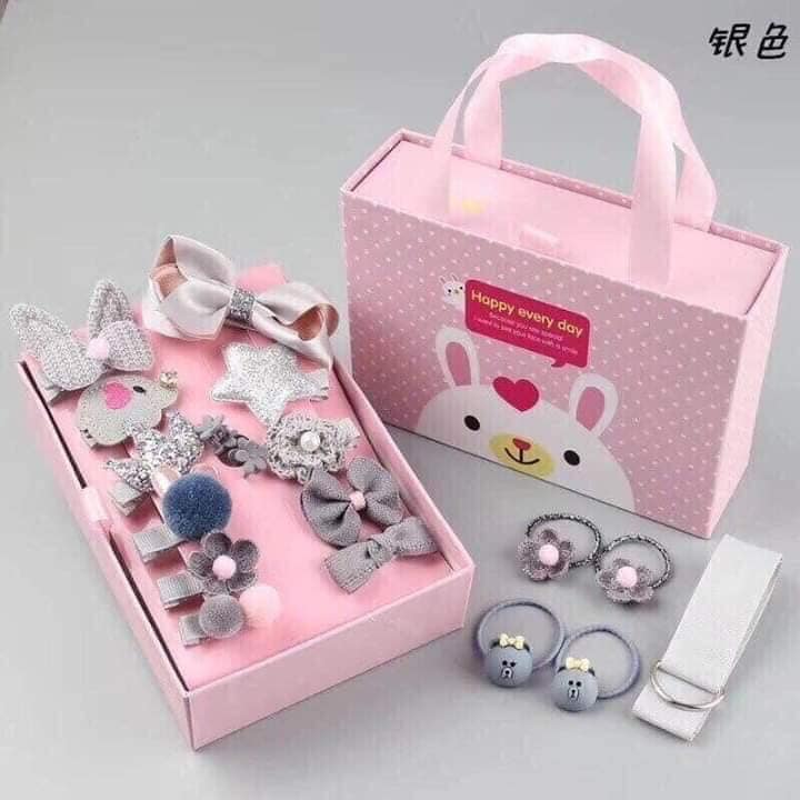 Set nơ buộc tóc 18 chi tiết