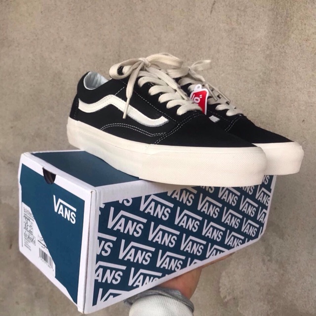 GIÀY vans vault back and white chuẩn 11