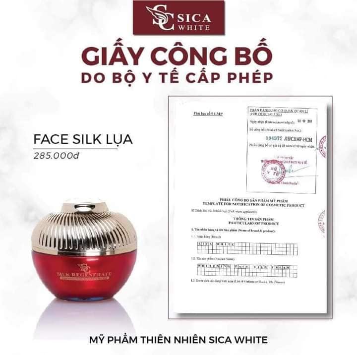 [HCM]FACE LỤA SICA WHITE ( SICAWHITE CHĨNH HÃNG ) Kem face silk