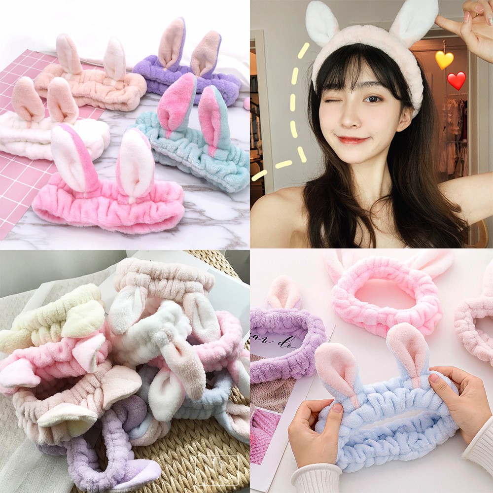 [HCM]Băng đô 3D Tai Thỏ Siêu Mềm Mịn