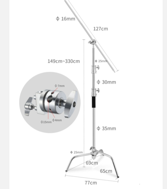 Chân Jinbei C Stand Inox CK-2 (Hàng Nhập Khẩu)