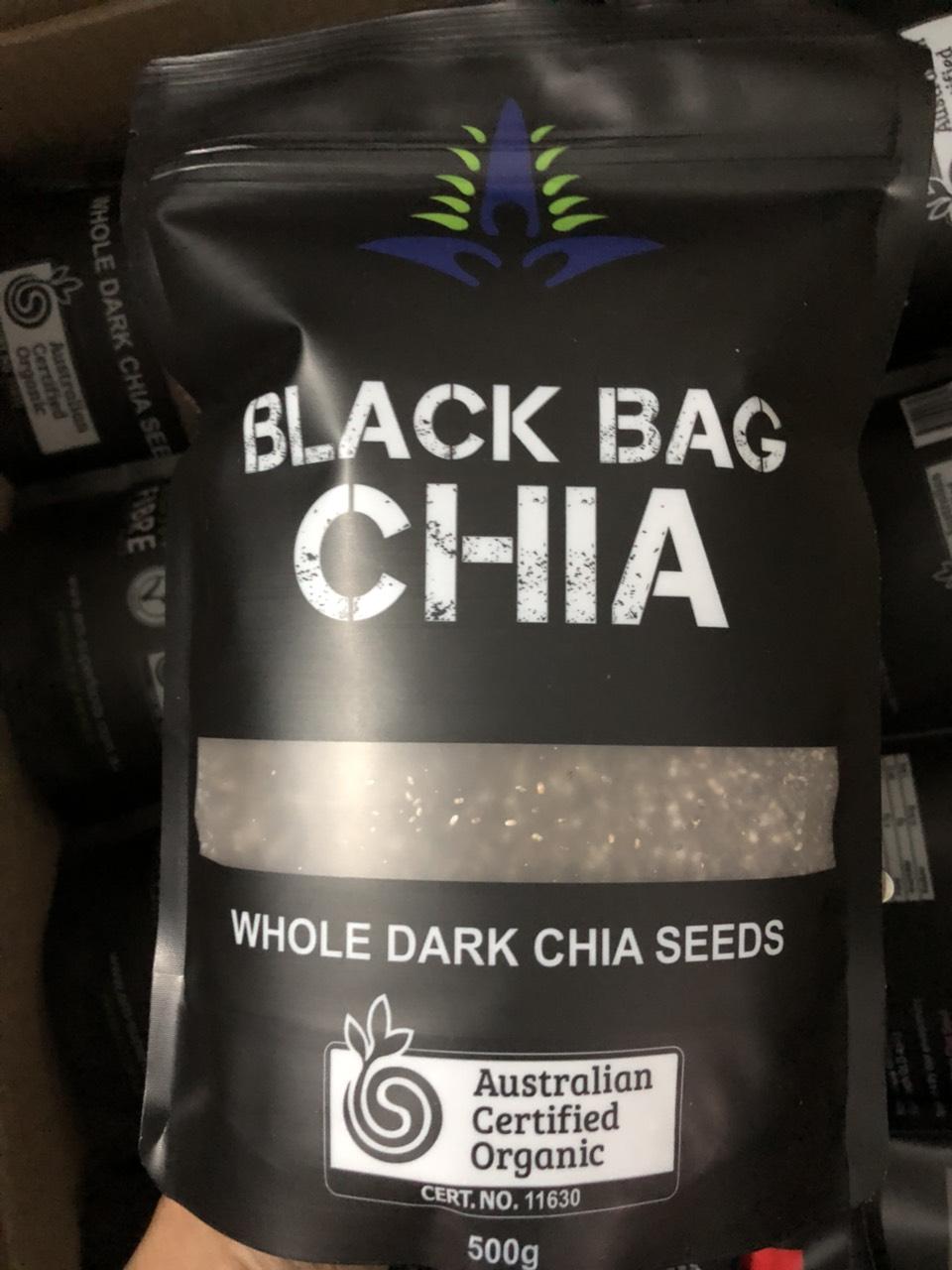 [HCM]Hạt chia đen Úc - Black Bag Chia bịch 500g