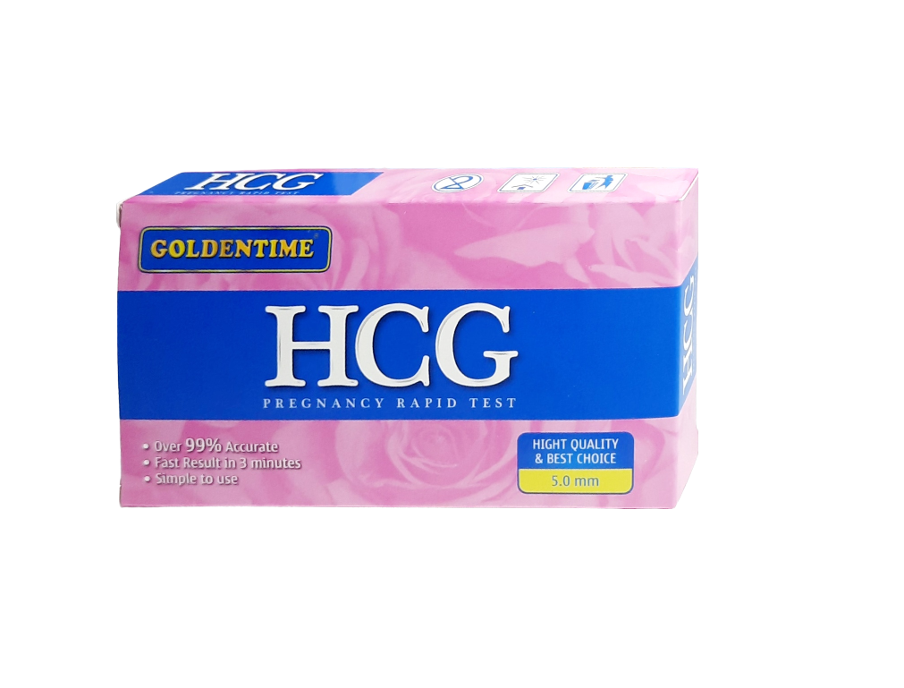 Combo 3 test thử thai chính xác Que thử thai nhanh Goldentime HCG que thử thai phát hiện sớm hộp 1 bộ