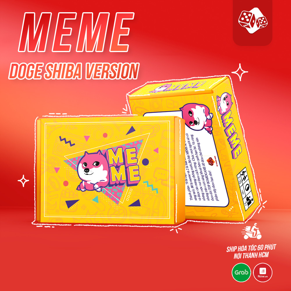 Bài MEME 156 lá CAO CẤP giấy cứng chống nước TOP BOARDGAME