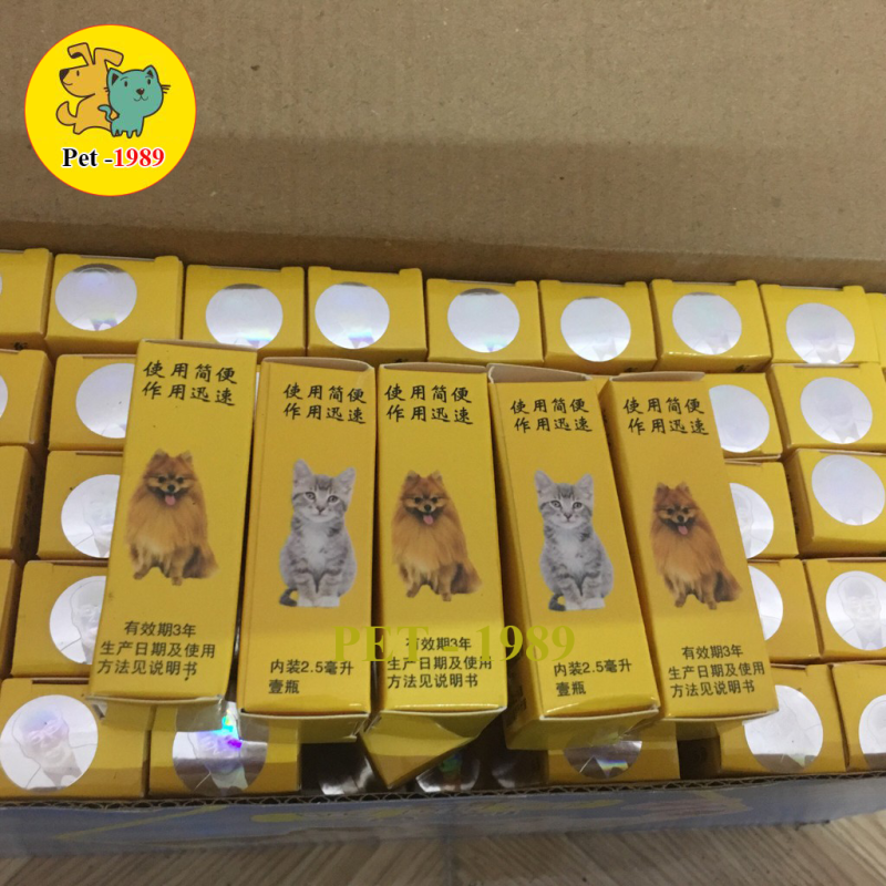 🐶Nhỏ Gáy Diệt Ve Rận Bọ Chét Chó Mèo 🐶 Pet-1989