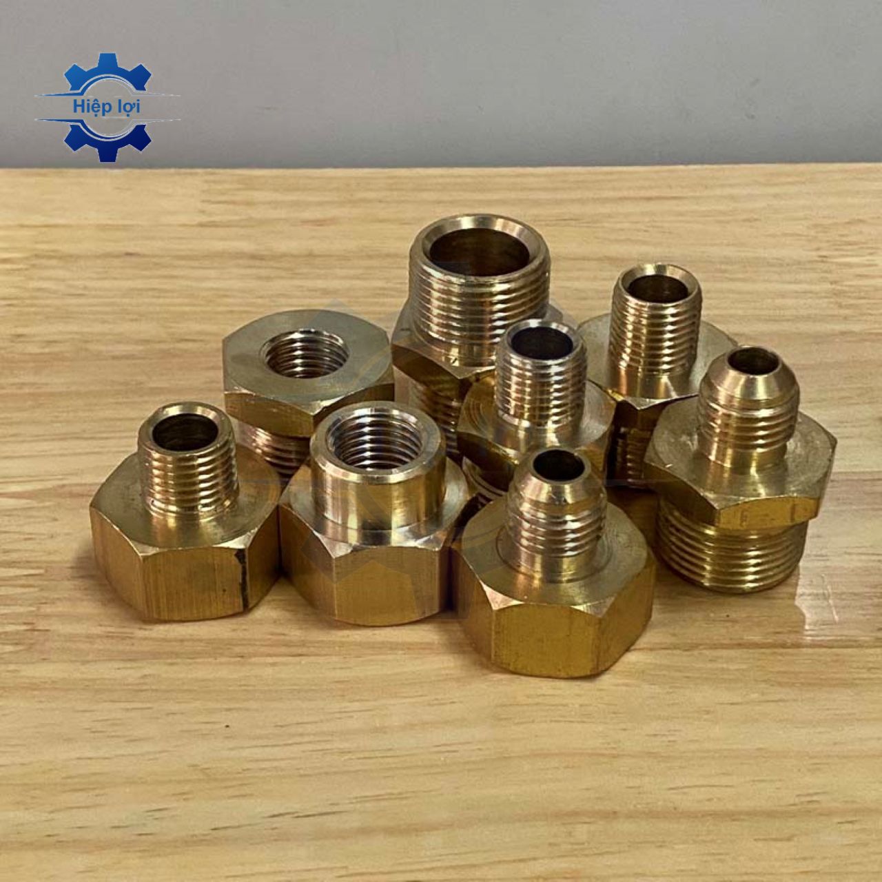 Nối ren đồng 22 măng sông thau – nối ống kín khí, lắp nhanh cho hệ thống khí nén nước
