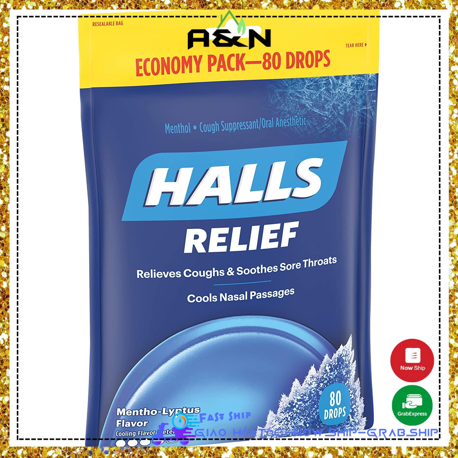 Kẹo ngậm Halls bạc hà 80v