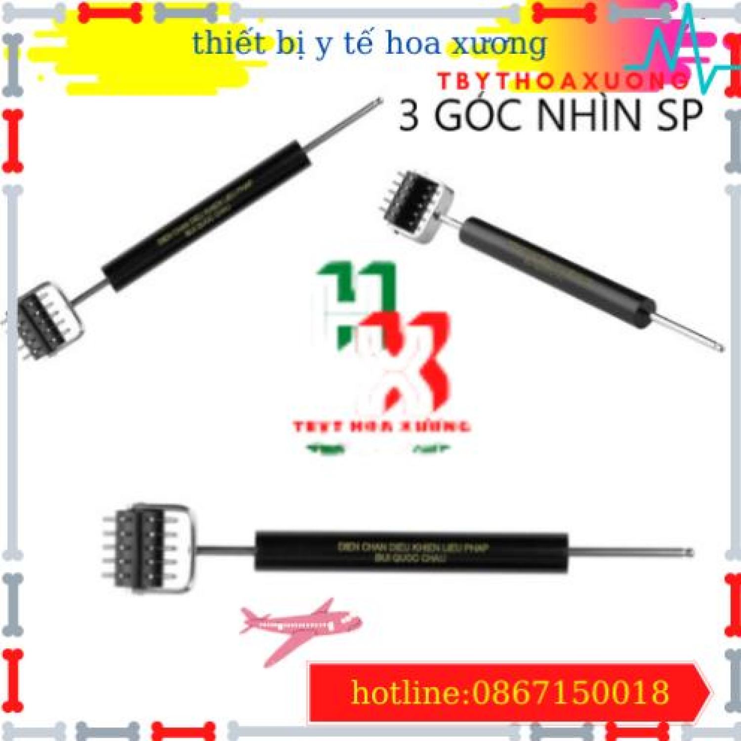 [Hàng Chính Hãng Diện Chẩn Bùi Quốc Châu] Cây Lăn Đinh Dò Huyệt 2 Đầu - Dụng Cụ Diện Chẩn