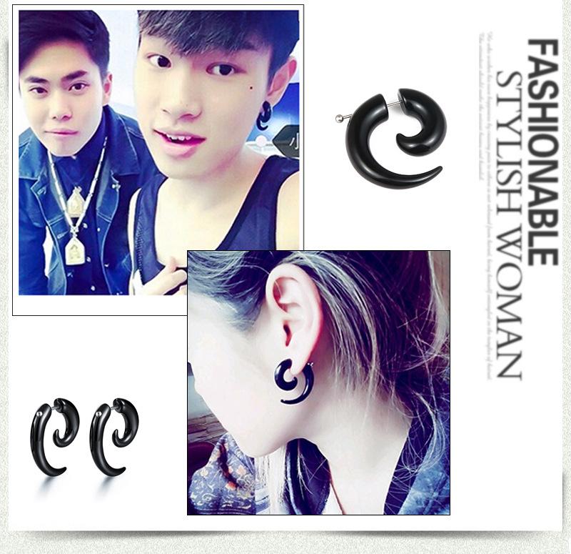 Khuyên Tai Nam Sừng Trâu  BULK HORNS  Phong Cách Hàn KTBULKHORNS01