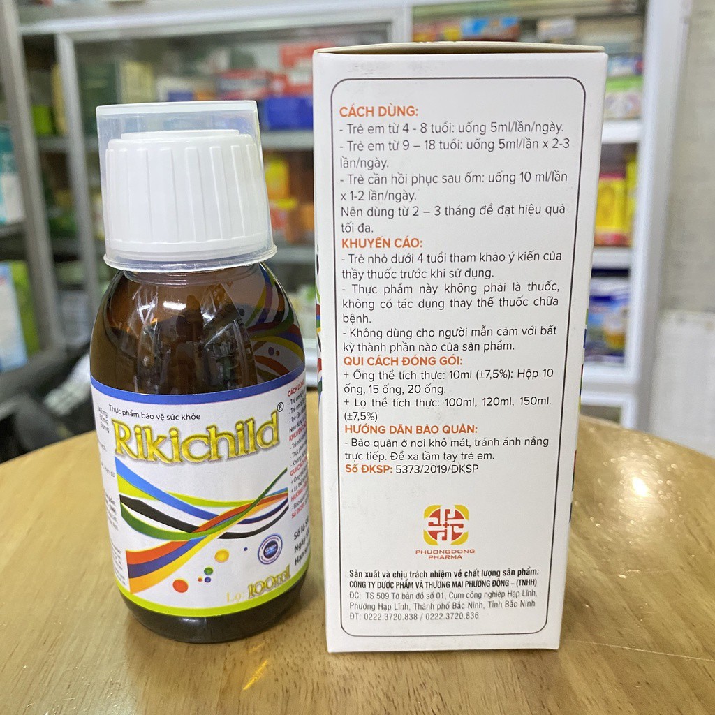 Siro Kẽm Rikichild lọ 100ml