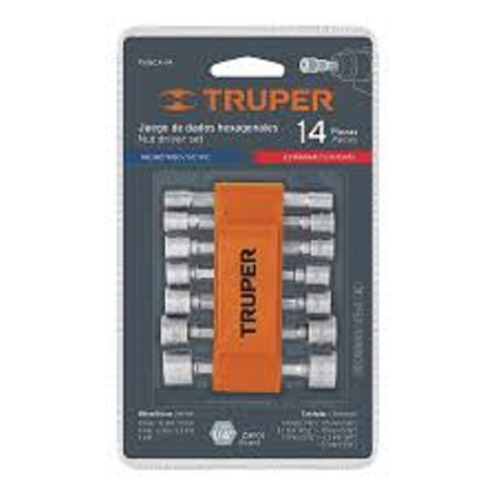 Đầu vít bắn tôn 14 chi tiết Truper - 12844