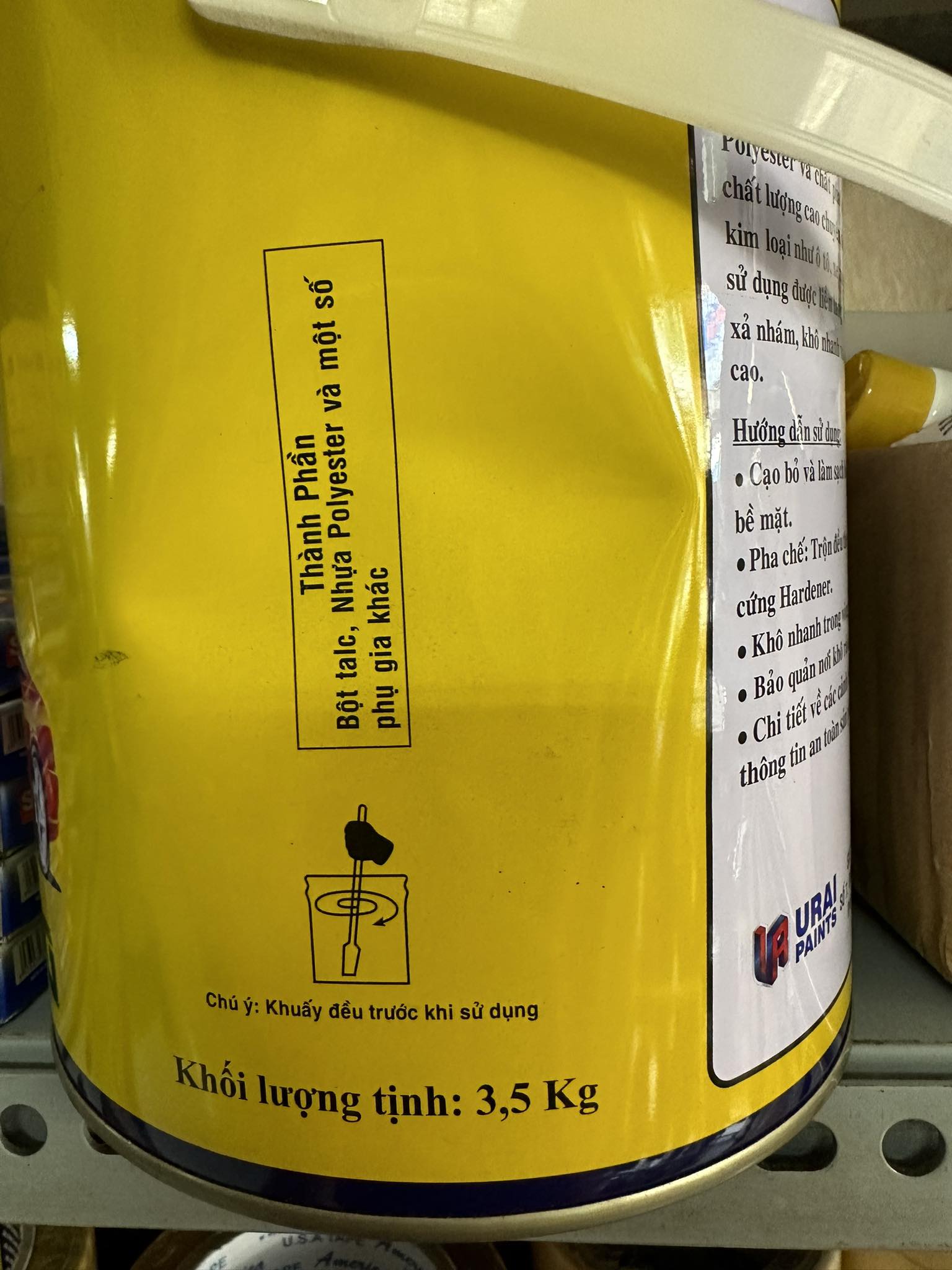 Bột Trét Đa Năng Matit Vàng ATM 3.5kg