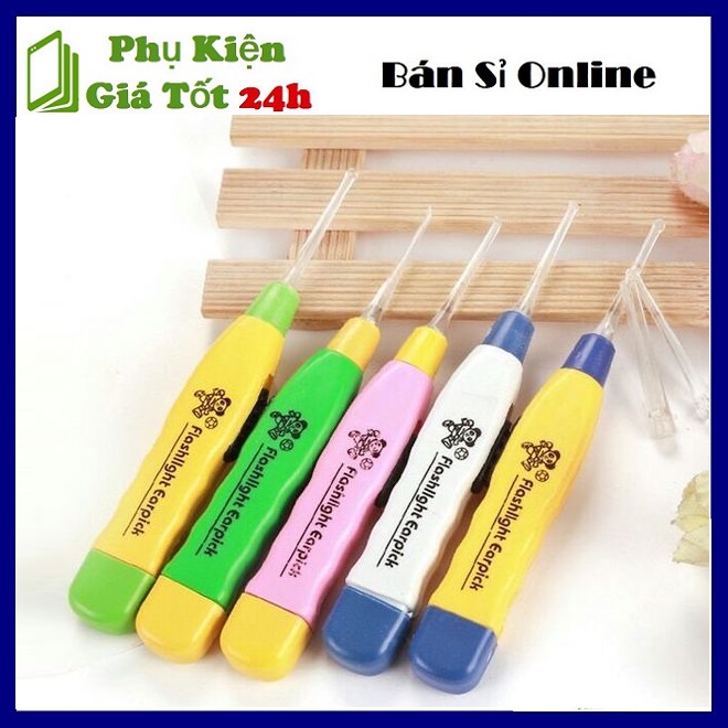 ⚡ Cây Láy Ráy Tai Có Đèn Soi Cho Bé ( Nhiều Màu ) - Dụng Cụ Láy Ráy Tai Có Đèn Cho Bé  ⚡