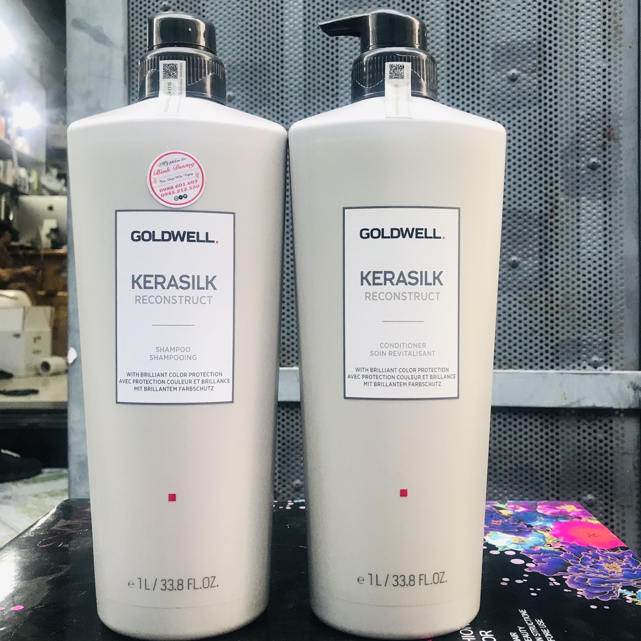 Dầu gội xả siêu phục hồi Goldwell Kerasilk Reconstruct 250ML/200ML