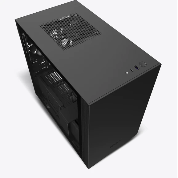 VỎ CASE MÁY TÍNH NZXT H210 MÀU ĐEN SẦN