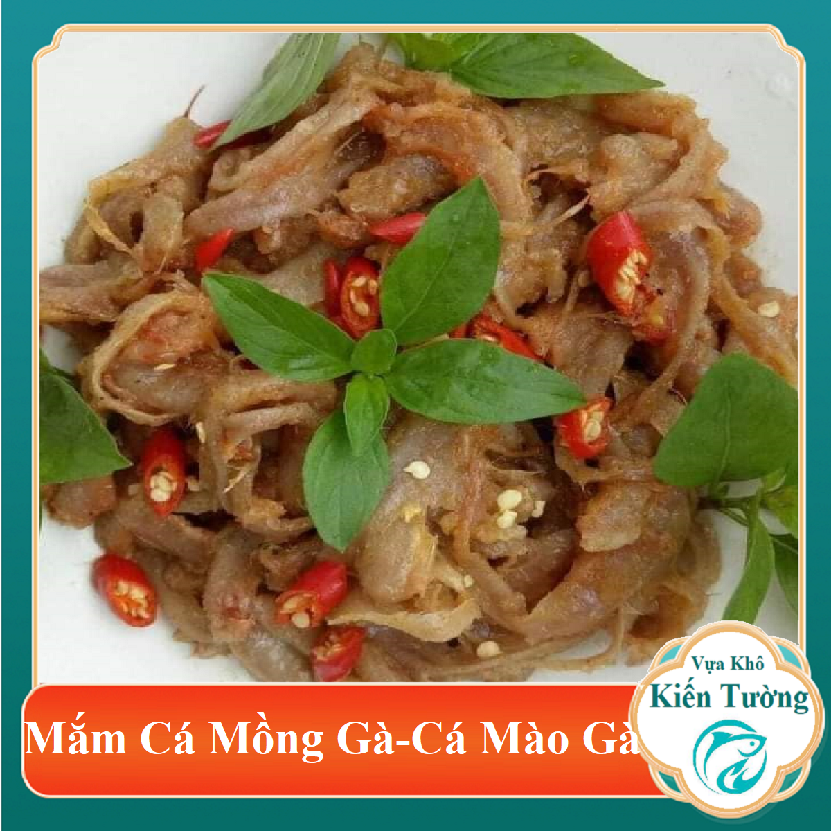 1kg mắm cá mồng gà đặc sản cà mau - dùng làm quà tặng cho bạn bè, người thân- vựa khô kiến tường
