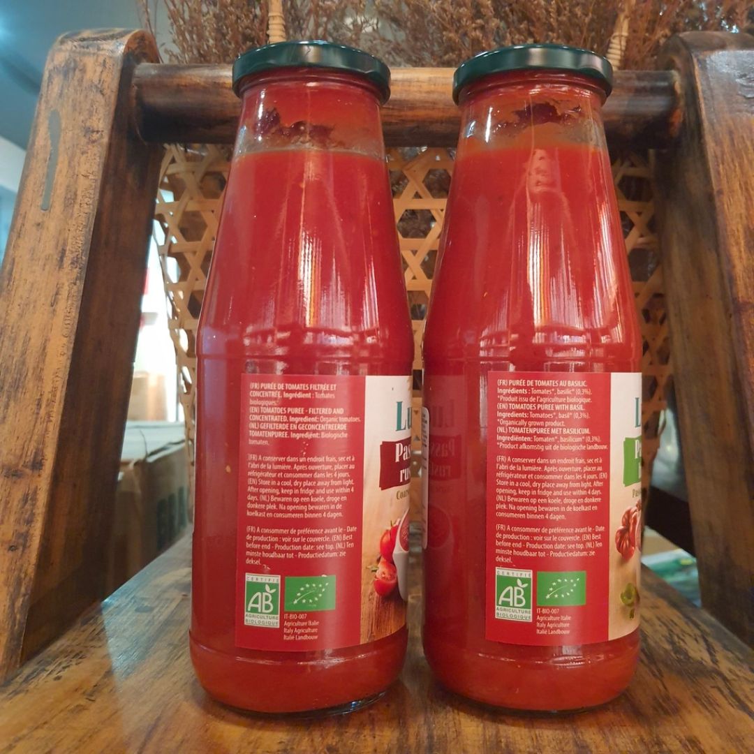 Organic Passata Rustica/ Basilic Luce 680g - Goc Huu Co