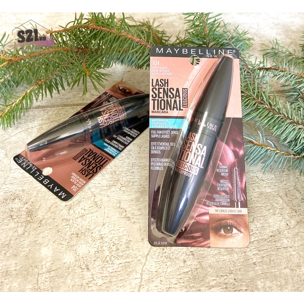 Chuốt Mi Maybelline Lash Sensational Luscious Mascara 9ml - 704 Very Black