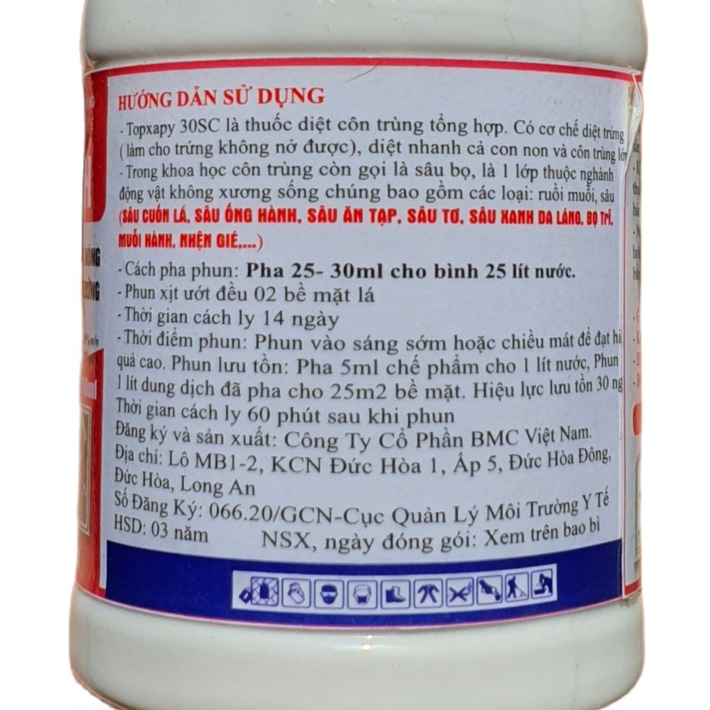(Combo 10 chai)💎 Thuốc trừ sâu VUA SÂU HÀNH (100ml) Topxapy 30SC"💖