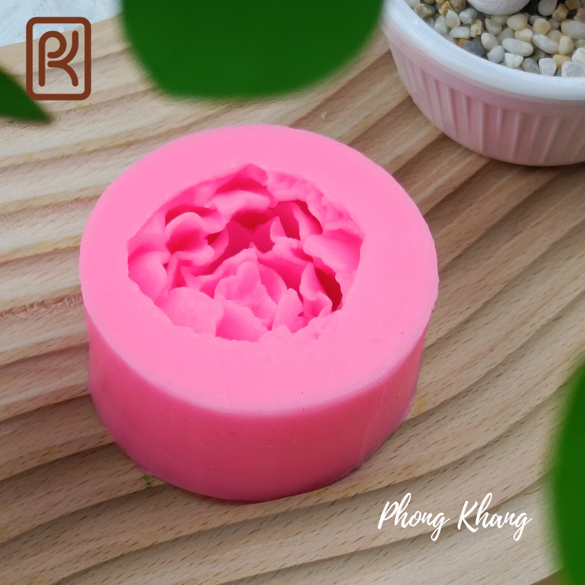 Khuôn silicon 4d Phong Khang làm rau câu sen đá