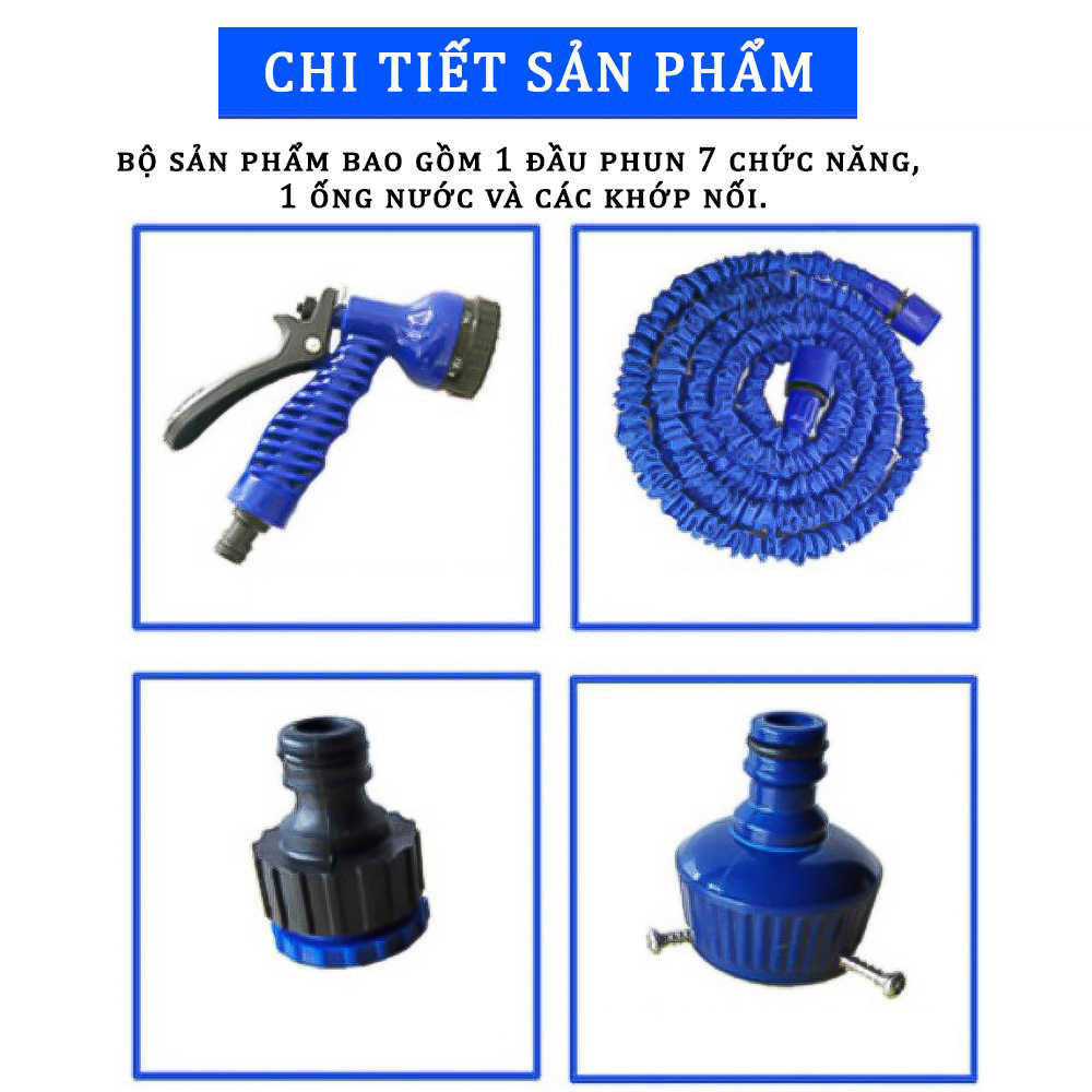 Bộ vòi xịt nước thông minh 30m Magic Hose (Màu xanh đậm)