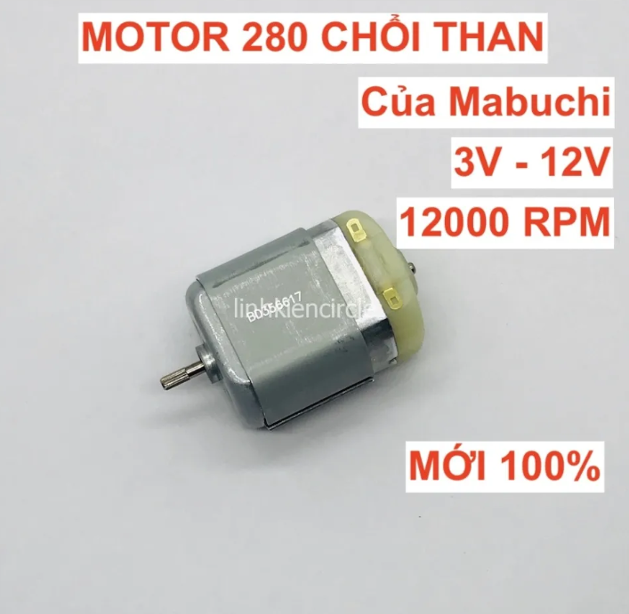 [HCM]Motor 280 3V - 12V của Mabuchi mới 100% chất lượng cao có chổi than 2995 - 12040 RPM - LK0350