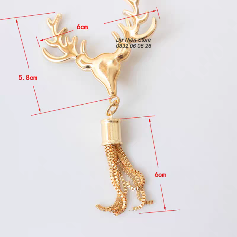 Mác Gài Nai Trang Trí Túi Xách, Đồ Handmade,...