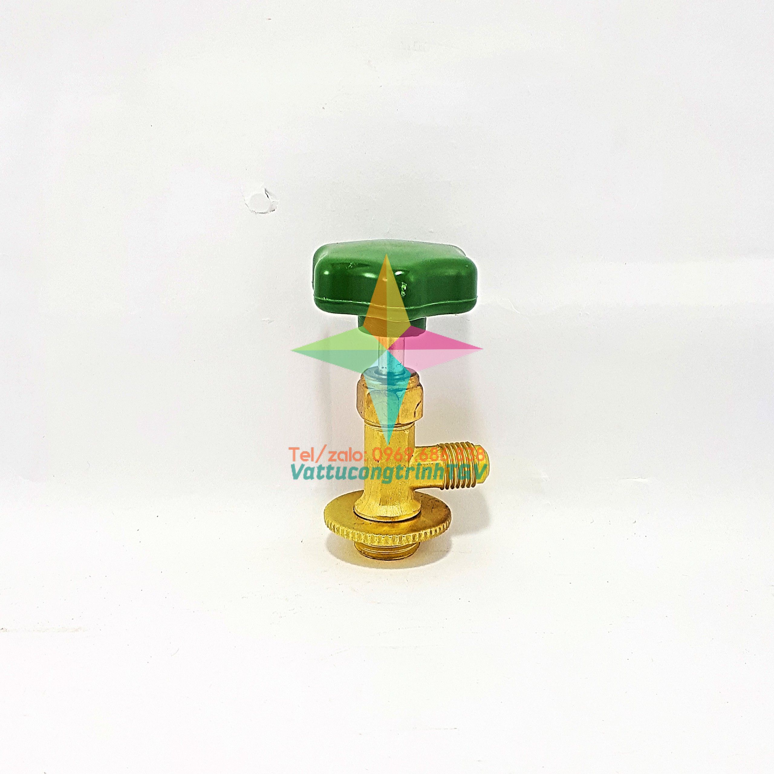 Van khóa mở Gas lon CT-338( xanh)
