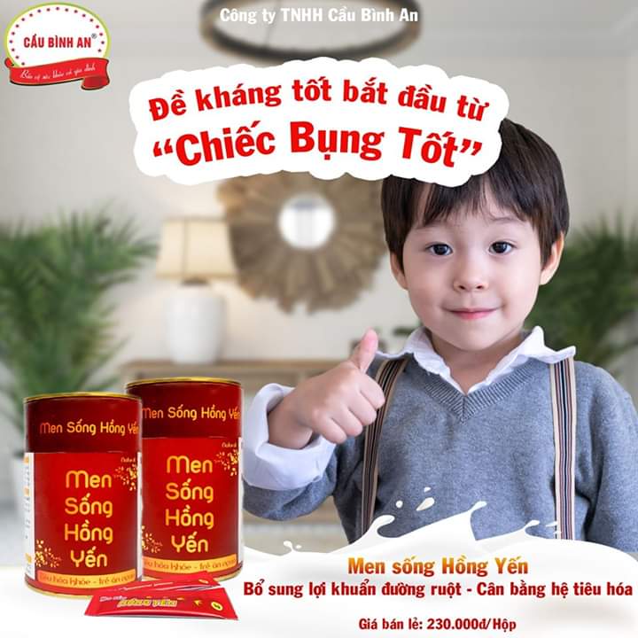Men sống hồng yến Cầu Bình An (hộp 20 gói)