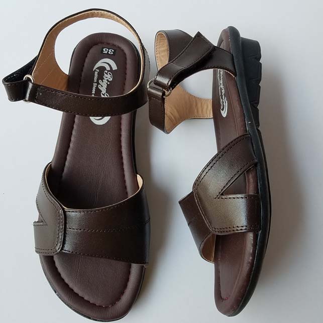 [HCM]Giày Sandal Đế Bệt Nữ BIGBEN Da Bò Thật Cao Cấp